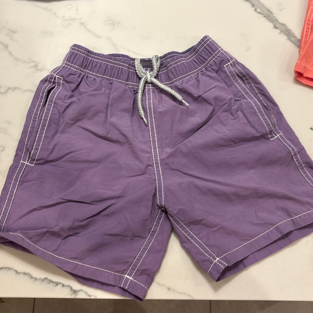 Gently worn boys Vilebrequin purple swim trunks size 8!